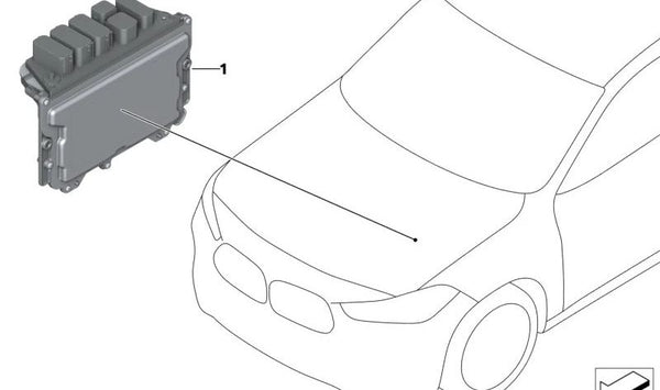 Módulo de control DME/MEVD 172R OEM 12149797900 para BMW F48, F39, F60. Original BMW