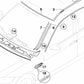 Moldura del marco lateral izquierdo para BMW E90, E90N (OEM 51137117243). Original BMW