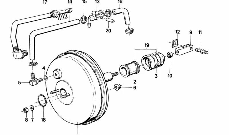 Anel de vedação para BMW Série 3 E30, Série 5 E28 (OEM 34311159006). BMW original