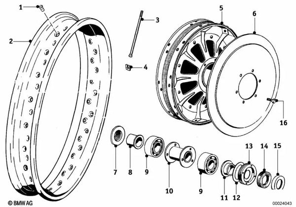 Tapa de cierre para BMW E46, E53, E70 (OEM 36314038270). Original BMW