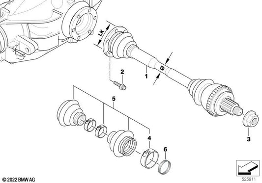 ABS Sensor Ring for BMW E81, E82, E87, E88, E90, E91, E92, E93, E83 and E89 (OEM 33215A1A7D9). Genuine BMW