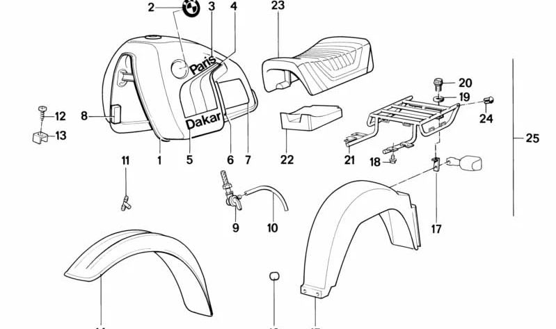 Tampon gauche OEM 51141453925 pour BMW E31. BMW d'origine.