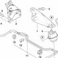 Left engine mount for BMW X5 E70, E71 (OEM 22116787489). Original BMW.