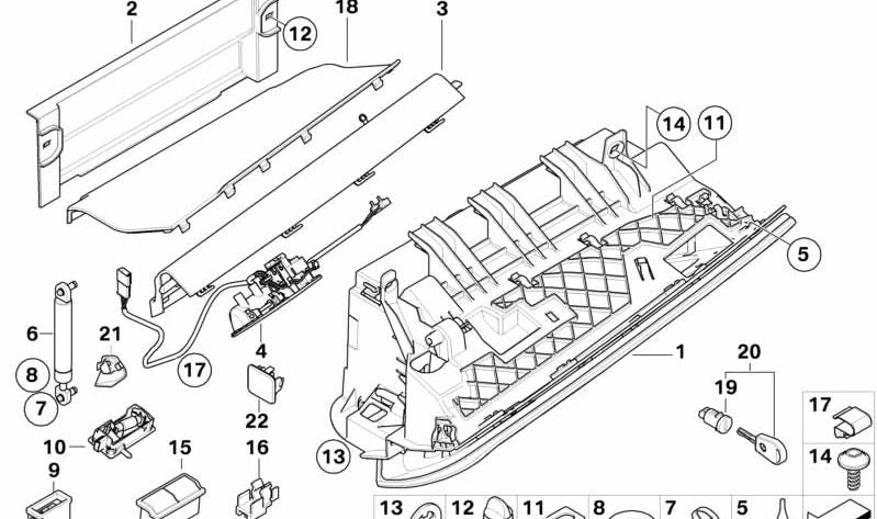 Asa interior puerta OEM 51167120408 para BMW E90, E91, E92, E93. Original BMW.