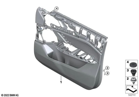 Türverkleidung vorne rechts für BMW X1 U11 (OEM 51415A68542). Original BMW