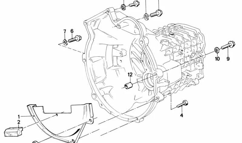 ASA-Schraube für BMW E30, E46, E28, E34, E60N, E24, E23, E32 (OEM 23001434691). Original BMW