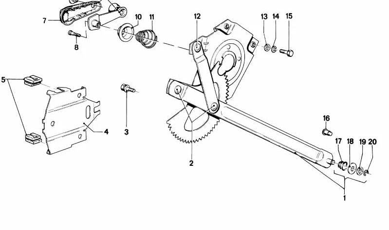 Perno para BMW Serie 3 E21 (OEM 51321860993). Original BMW