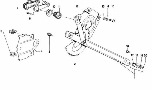 Perno para BMW Serie 3 E21 (OEM 51321860993). Original BMW