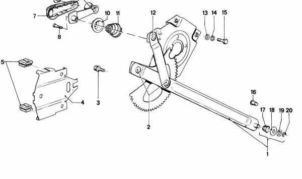 Perno para BMW Serie 3 E21 (OEM 51321860993). Original BMW