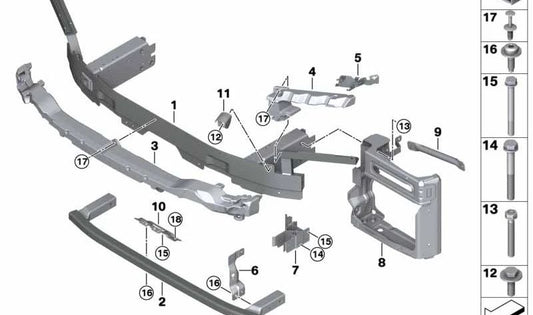 Fronthilfe für BMW G07 (OEM 51117447069). Original BMW