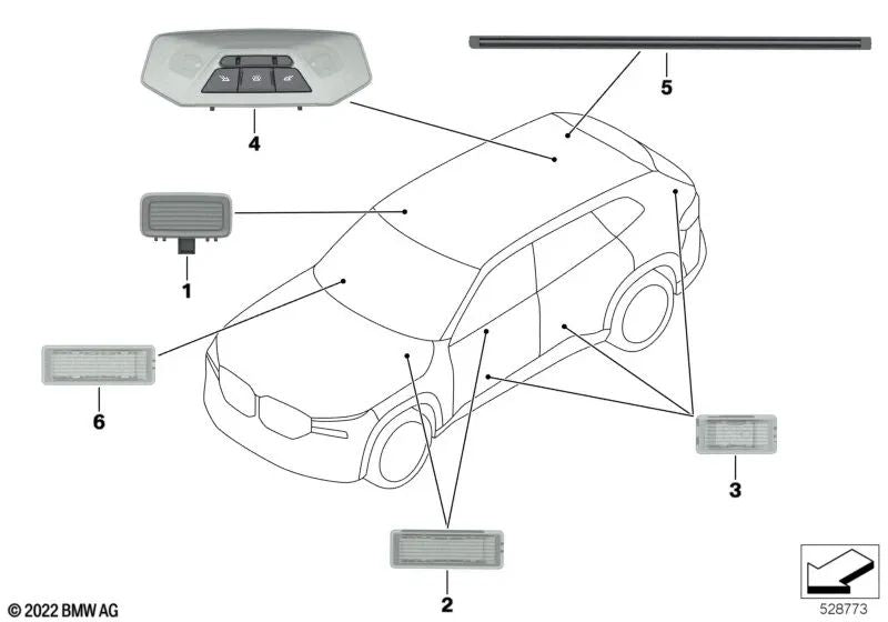 Módulo LED para BMW F34, G32, G09 (OEM 63319308996). Original BMW