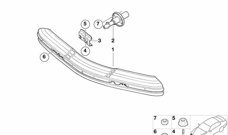 Amortiguador delantero izquierdo para BMW Serie 3 E36 (OEM 51118176271). Original BMW.