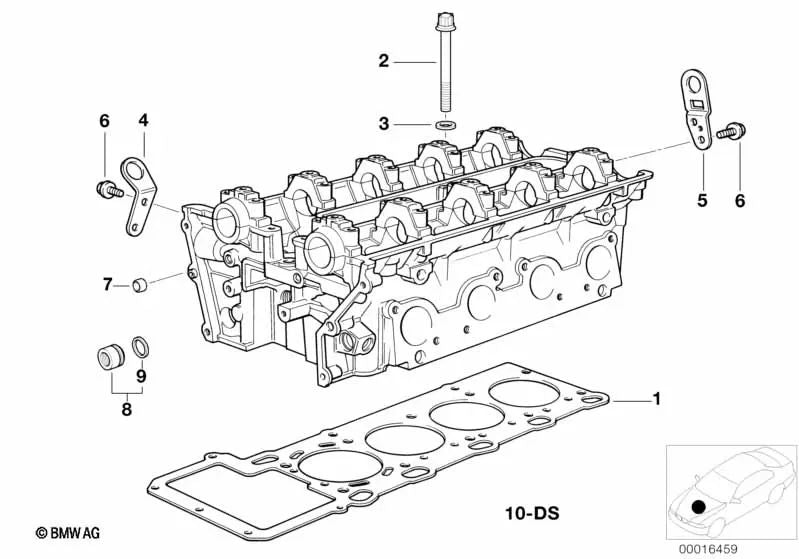 Junta de Cabeza de Cilindro para BMW X5 E53, Z8 E52 (OEM 11127519409). Original BMW