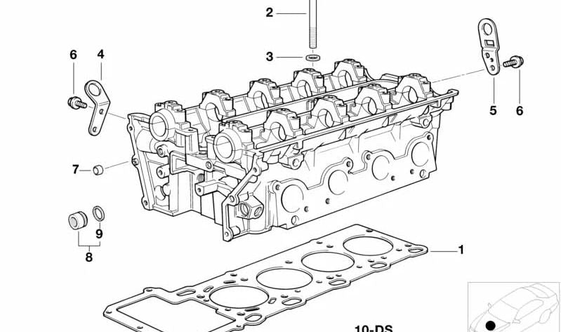 Junta de culata para BMW E53, E52 (OEM 11127519406). Original BMW