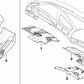 Cubierta Inferior para BMW Serie 5 E39, Serie 7 E38 (OEM 32311095780). Original BMW