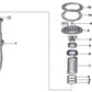 Verstärkung des rechten Stützlagers für BMW 3er F80, F80N, 4er F82, F82N, F83, F83N (OEM 31302361992). Original BMW