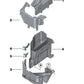 OEM 51719908456 hexagonal screw for BMW F40, F52, F70, F44, F45, F46, U06, G23, G83, F48, F49, U11, U12, F39, U10, F55, F56, F65, F66, F57, F54, F54, F54, U25. BMW original.