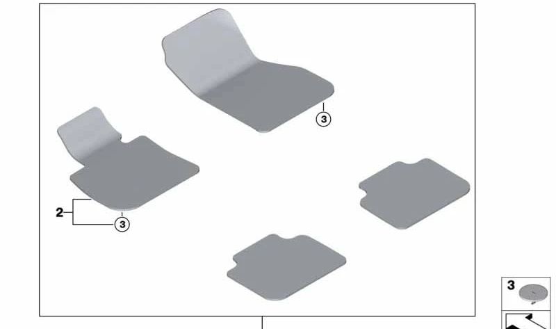 OEM Porcombilla 51477408918 d'origine pour BMW F48, F49. BMW d'origine.