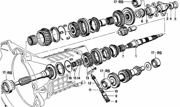 Eje de transmisión original OEM 23211204527 para BMW E21, E12.