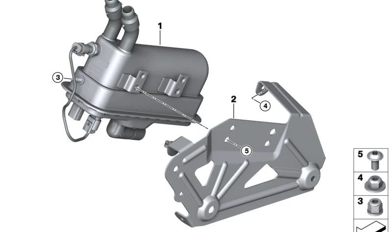 Soporte calentador de paso eléctrico para BMW G08E, G08F (OEM 64129459823). Original BMW