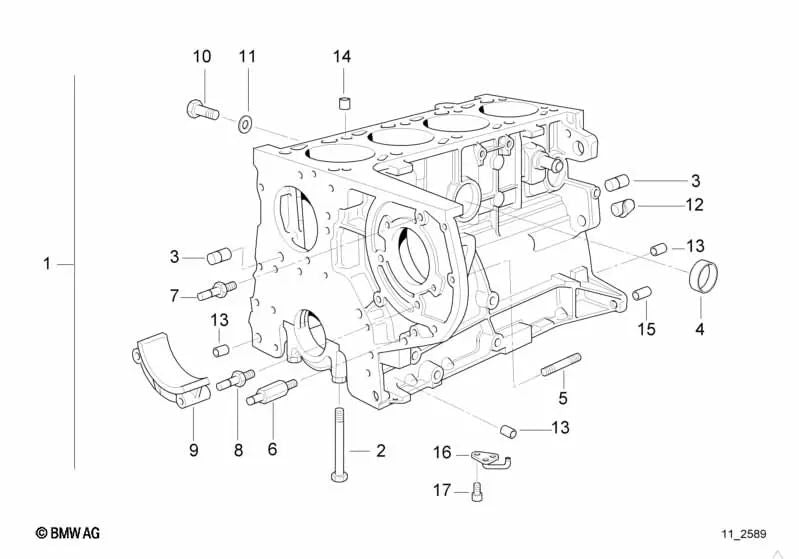 Oil nozzle for BMW E36, E34, E39, E38 (OEM 11422243332). Genuine BMW