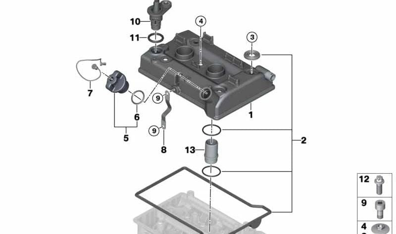 Cinta Métrica para BMW Serie 3 E93, E93N, i I01, I01N (OEM 61126971302). Original BMW