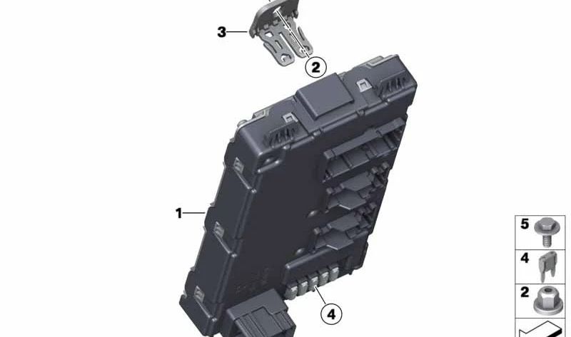 Unidad de control REM para BMW F20, F21, F22, F23, F87, F30, F31, F34, F35, F80, F32, F33, F36, F82, F83 (OEM 61359499001). Original BMW.