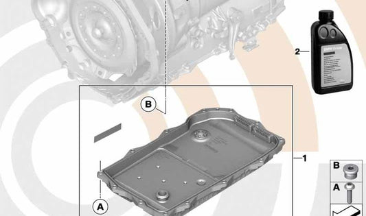 Automatic gearbox ATF 2 OEM 83225A92866 for BMW E81, E82, E87, E88, E36, E46, E90, E91, E92, E93, E39, E60, E61, E63, E64, E38, E65, E66, F01, F02, E84, E83, E53, E70, E71, E85, E86, E89. Original BMW.