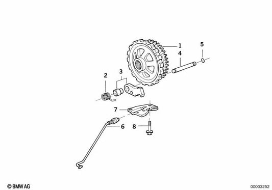 O-Ring para BMW Serie 5 E34, E39 Serie 7 E32, E38 Serie 8 E31 (OEM 24531421144). Original BMW