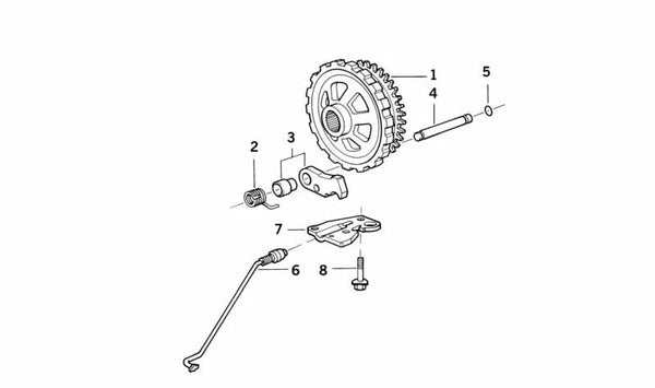 Muelle de suspensión OEM 24531421703 para BMW E34, E39, E32, E38, E31. Original BMW.