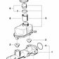 Cilindro maestro de freno para BMW Serie 5 E34, Serie 7 E32 (OEM 34331156978). Original BMW