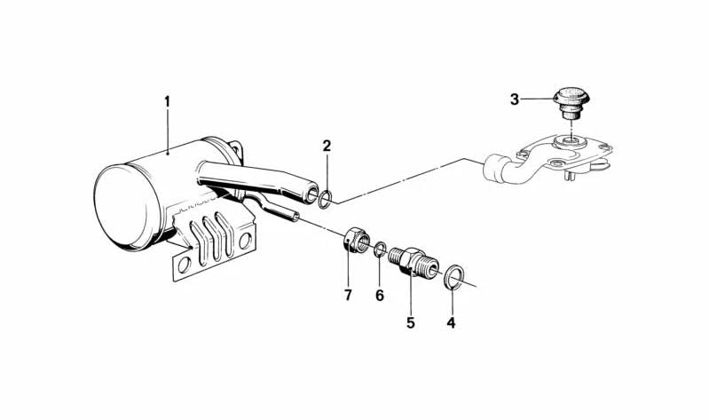 OEM -Differentialbeatmung 33111202497 für BMW E12, E24. Original BMW.