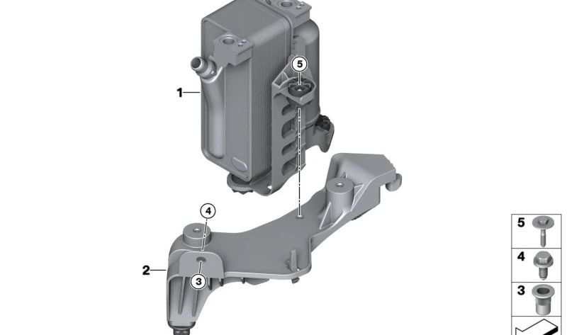 Condensador de aire acondicionado OEM 64539476767 para BMW G26 (Serie 4 Gran Coupé). Original BMW.