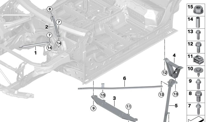 Tornillo Hexagonal con Arandela para BMW Serie 1 E82, E88, Serie 3 E92N, E93N, Serie 4 F82, Serie 5 E39, G30, G38, Serie 7 G11, G12, X3 E83, F97, G01, G08, G45, X4 F98, G02, Z4 E89 (OEM 07119903813). Original BMW.