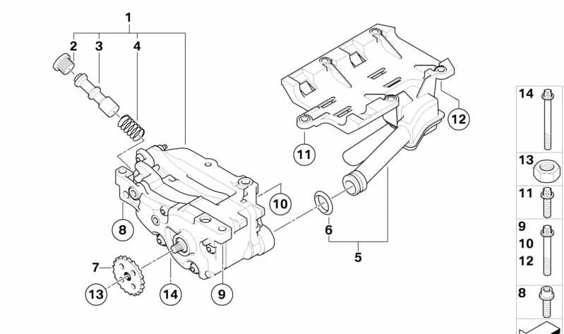 Chain Piñón (Kettenrad) OEM 11317507552 pour BMW E81, E87, E90, E91, E92. BMW d'origine.