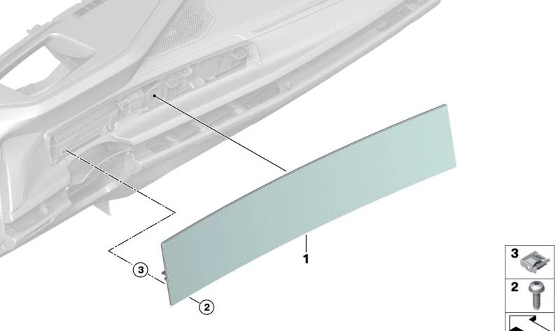 Schermo multifunzionale per la serie BMW 7 G70 (OEM 65505A8F9D0). BMW originale