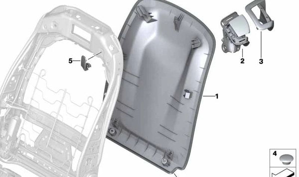 Embellecedor derecho OEM 52207488174 para BMW G07 (X7). Original BMW.