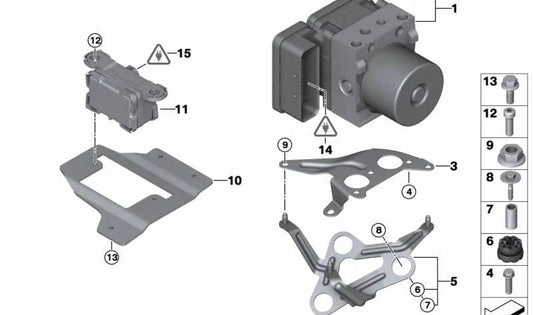 Adaptador para BMW Serie 1 E81, E82, E87, E88, Serie 3 E90, E91, E92, E93 (OEM 34506762464). Original BMW