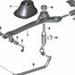 Soporte varilla de cambio OEM 25118614288 para BMW (Modelos compatibles: F20, F21, F22, F23, F87, F30, F31, F34, F80, F32, F33, F36, F82, F83). Original BMW.