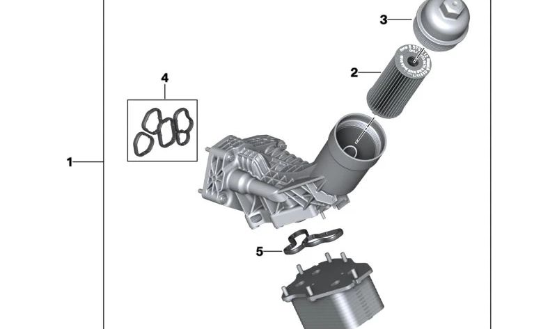 Tapón del Filtro de Aceite para BMW Serie 1 F20, F21, Serie 2 F22, F23, G42, Serie 3 E90N, E91N, E92N, E93N, F30, F31, F34, F35N, G20, G21, G28, Serie 4 F32, F33, F36, G22, G23, G26, Serie 5 F07, F10, F11, G30, G31, G38, Serie 6 F06, F12, F13, G32, Serie