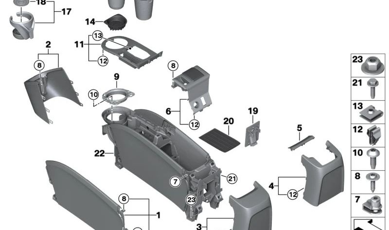 OEM -Speichertablett 51169283151 für BMW i3 (I01). Original BMW.