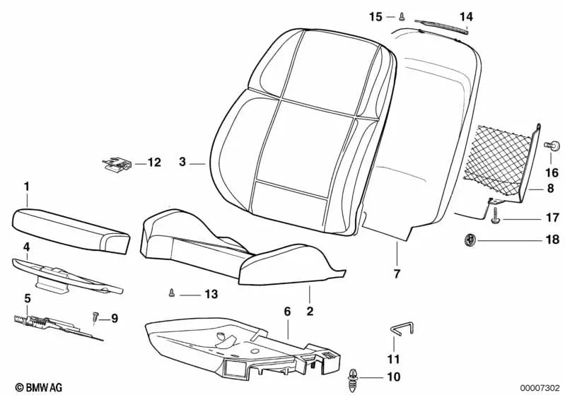 Red para Equipaje para BMW Serie 3 E36 (OEM 52108167495). Original BMW