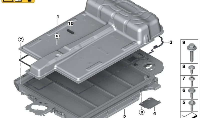 Schaumpad für BMW X1 U11 (OEM 51719851593). Original BMW.