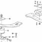 Soporte de cojinete para BMW Serie 3 E36, Serie 5 E34 (OEM 24701141633). Original BMW