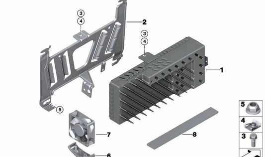 Amplificatore del sistema HIFI per BMW F36 (OEM 65126841968). BMW originale