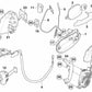 Placa Adaptadora Izquierda para BMW Serie 6 E63, E64 (OEM 51217174635). Original BMW