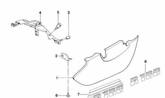 Soporte para BMW E46, E70 (OEM 46631452275). Original BMW