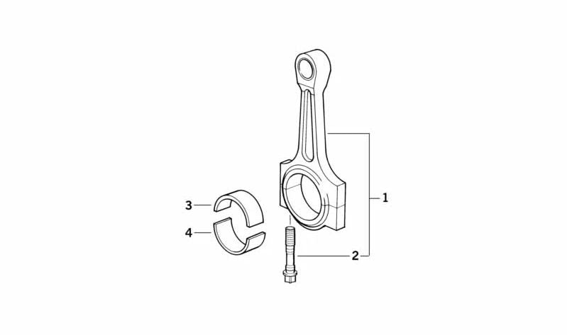 Cojinete de bancada OEM 11241407493 para BMW E39, E52. Original BMW.