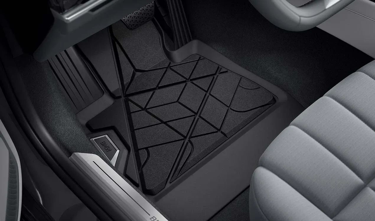 All-weather floor mats for BMW G70 (OEM 51475A56C39). Original BMW