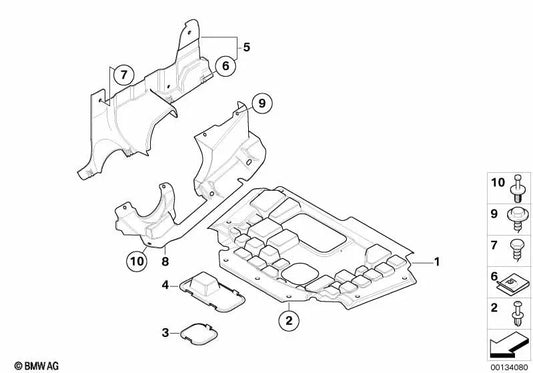 Cubierta de la dirección arriba a la derecha para BMW E83, E83N (OEM 51623403296). Original BMW.